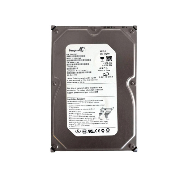 ST3250623NS - Seagate NL35 series 250GB 7200RPM 16MB Cache SATA 1.5Gb/s 3.5-inch Hard Drive