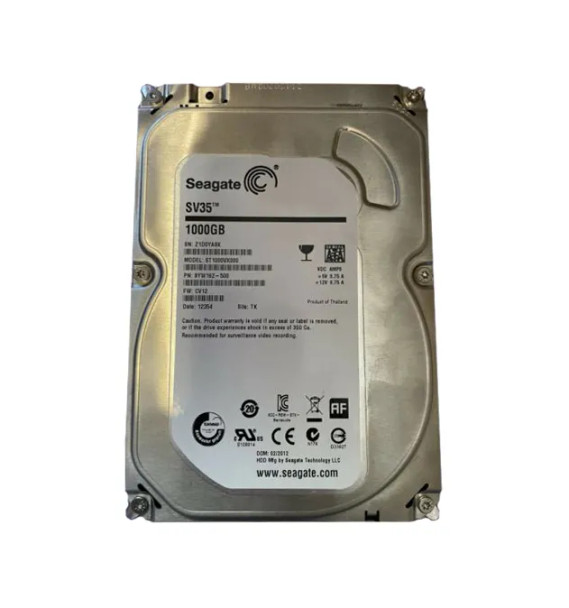 9YW162-500 - Seagate SV35 Series 1TB 7200RPM 64MB Cache SATA 6Gb/s 3.5-inch Hard Drive