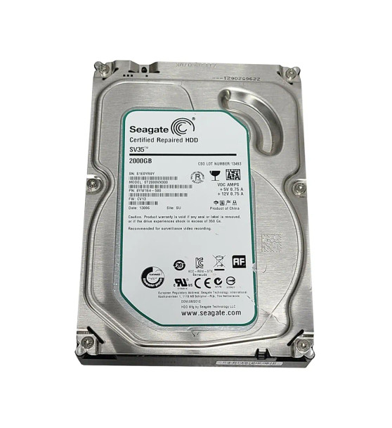 9YW164-500 - Seagate SV35 Series 2TB 7200RPM 64MB Cache SATA 6Gb/s 3.5-inch Hard Drive
