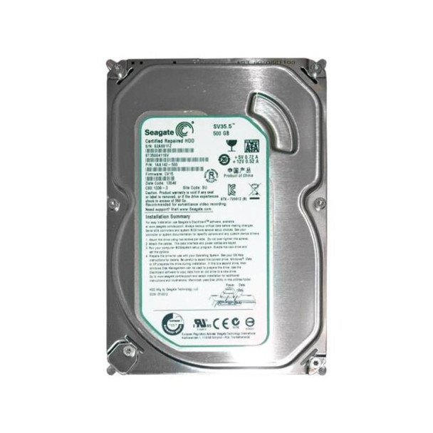 1AA142-500 - Seagate SV35.5 500GB 7200RPM SATA 6Gb/s 16MB Cache 3.5-inch Hard Drive