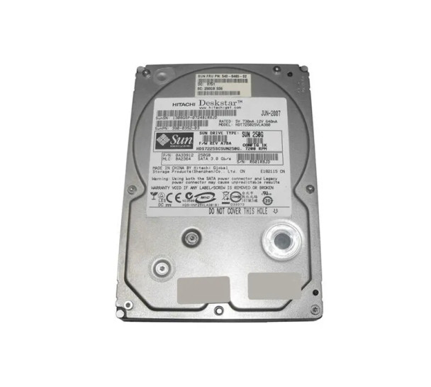 HDS7225SCSUN250G - Sun 250GB 7200RPM SATA 3Gb/s 3.5-inch Hard Drive