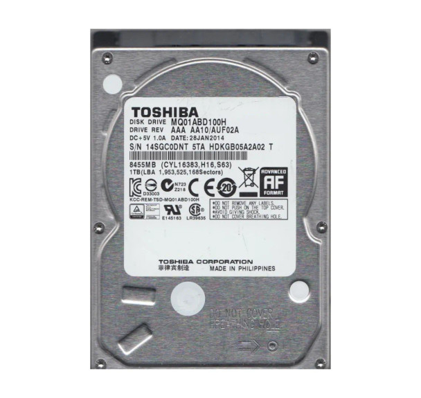 HDKGB05A2A02 - Toshiba 1TB 5400RPM SATA 6Gb/s 2.5-inch Hard Drive