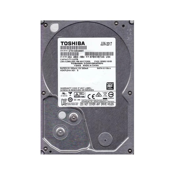 HDKPJ24A1A01 - Toshiba 3TB SATA 6Gb/s 5940RPM 32MB Cache 3.5-inch Hard Drive