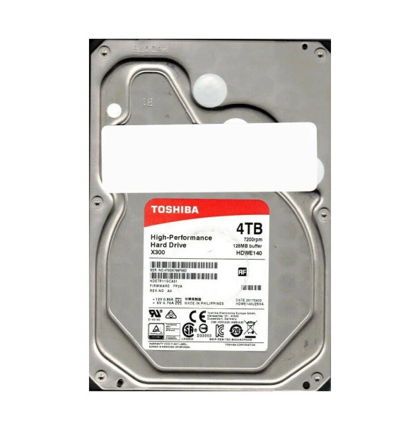 HDETR11GCA51 - Toshiba 4TB 7200RPM SATA 6Gb/s 3.5-inch Hard Drive