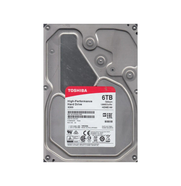 HDETS10GCA51 - Toshiba 6TB 7200RPM SATA 6Gb/s 128MB Cache 3.5-inch Hard Drive