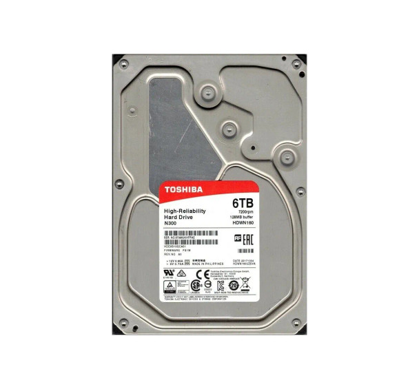 HDWN160UZSVA - Toshiba 6TB 7200RPM SATA 6Gb/s 128MB Cache 3.5-inch Hard Drive