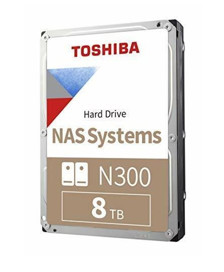 HDWG480XZSTA - Toshiba N300 NAS 8TB 7200RPM SATA 6Gb/s 256MB Cache 3.5-inch Hard Drive