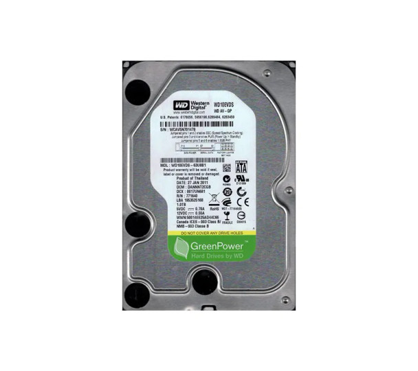 WD10EVDS-63U8B1 - Western Digital AV-GP 1TB 7200RPM SATA 3Gb/s 32MB Cache 3.5-inch Hard Drive