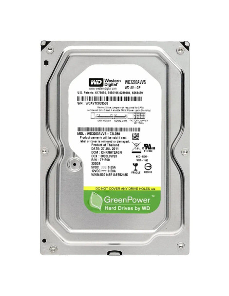 WD3200AVVS - Western Digital AV-GP 320GB 7200RPM SATA 3Gb/s 8MB Cache 3.5-inch Hard Drive