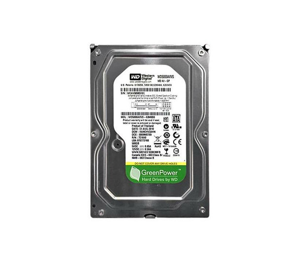 WD5000AVVS - Western Digital AV-GP 500GB 7200RPM SATA 3Gb/s 16MB Cache 3.5-inch Hard Drive