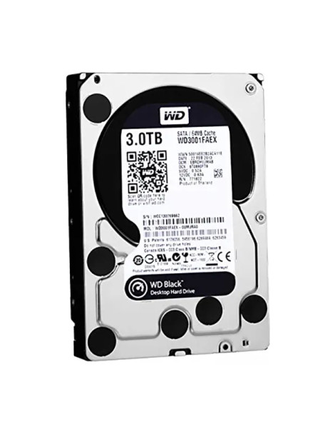 WD3001FAEX - Western Digital Black 3TB 7200RPM SATA 6Gb/s 64MB Cache 3.5-inch Hard Drive