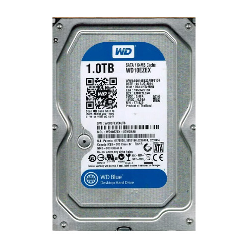 WD10EZEX-07M2NA0 - Western Digital Blue 1TB 7200RPM SATA 6Gb/s 64MB Cache 3.5-inch Hard Drive