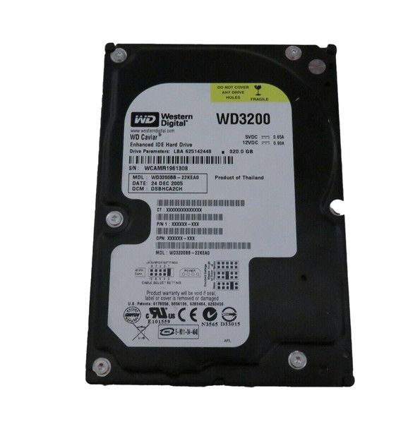 WD3200BB - Western Digital Caviar 320GB IDE 7200RPM 2MB Cache 3.5-inch Hard Drive