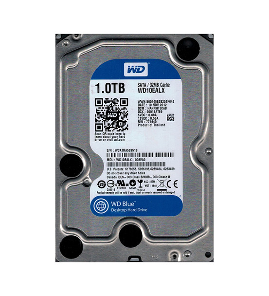 WD10EALX-008EA0 - Western Digital Caviar Blue 1TB 7200RPM SATA 6Gb/s 32MB Cache 3.5-inch Hard Drive