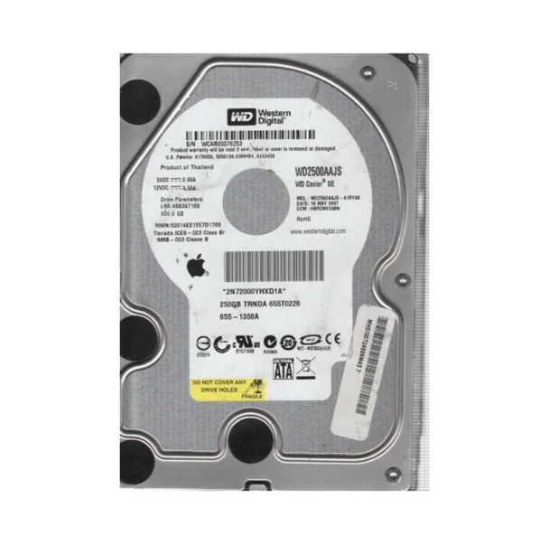 WD2500AAJS-41RYA0 - Western Digital Caviar Blue 250GB 7200RPM SATA 3Gb/s 8MB Cache 3.5-inch Hard Drive