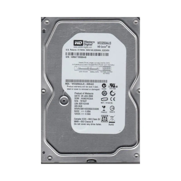 WD3200AAJS-00B4A0 - Western Digital Caviar Blue 320GB 7200RPM SATA 3Gb/s 8MB Cache 3.5-inch Hard Drive