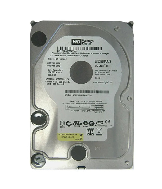 WD3200AAJS-00YFA0 - Western Digital Caviar Blue 320GB 7200RPM SATA 3Gb/s 8MB Cache 3.5-inch Hard Drive