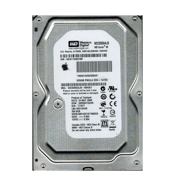 WD3200AAJS-40H3A1 - Western Digital Caviar Blue 320GB 7200RPM SATA 3Gb/s 8MB Cache 3.5-inch Hard Drive