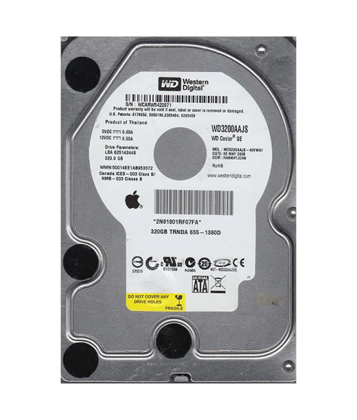 WD3200AAJS-40VWA1 - Western Digital Caviar Blue 320GB 7200RPM SATA 3Gb/s 8MB Cache 3.5-inch Hard Drive