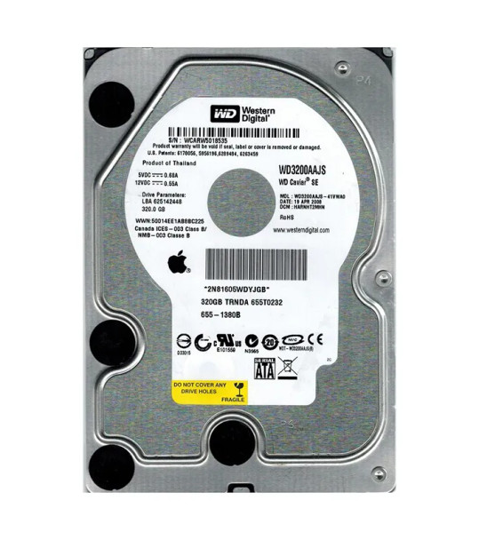 WD3200AAJS-41VWA0 - Western Digital Caviar Blue 320GB 7200RPM SATA 3Gb/s 8MB Cache 3.5-inch Hard Drive