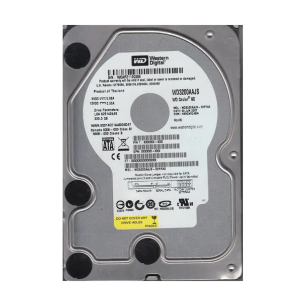 WD3200AAJS-22RYA0 - Western Digital Caviar Blue 320GB 7200RPM SATA 3Gb/s 8MB Cache 3.5-inch Hard Drive