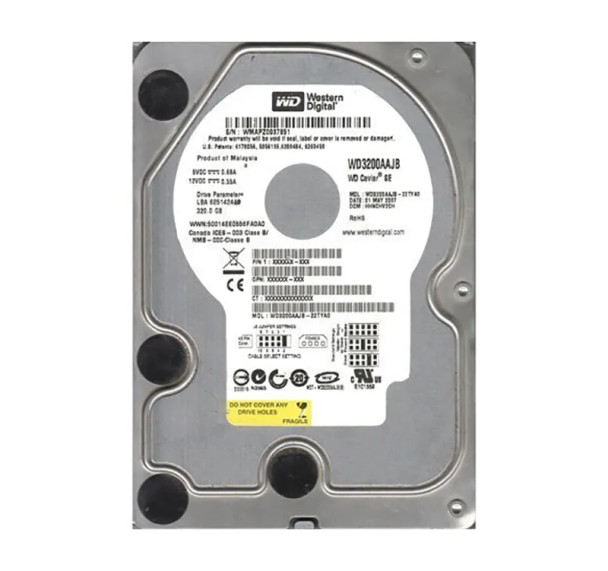 WD3200AAJB-22TYA0 - Western Digital Caviar Blue 320GB PATA 7200RPM8MB Cache 3.5-inch Hard Drive