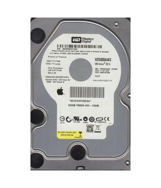 WD5000AAKS-40TMA0 - Western Digital Caviar Blue 500GB 7200RPM SATA 3Gb/s 16MB Cache 3.5-inch Hard Drive