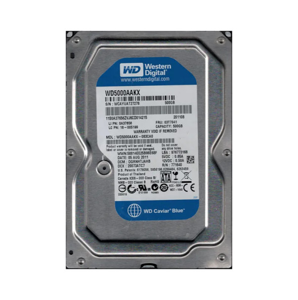 WD5000AAKX-083CA0 - Western Digital Caviar Blue 500GB 7200RPM SATA 6Gb/s 16MB Cache 3.5-inch Hard Drive