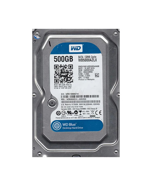 WD5000AZLX - Western Digital Caviar Blue 500GB 7200RPM SATA 6Gb/s 32MB Cache 3.5-inch Hard Drive