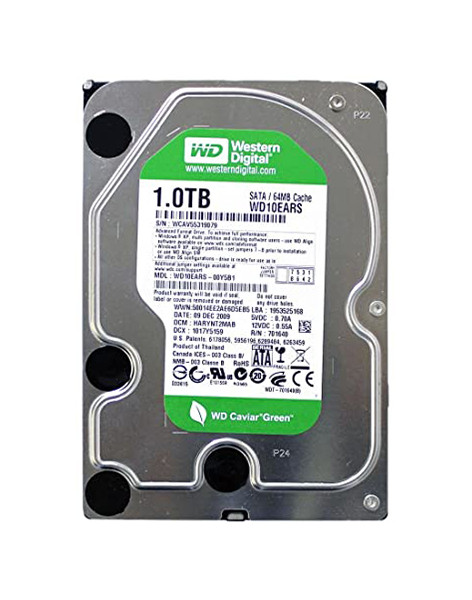 WD10EARS - Western Digital Caviar Green 1TB 5400RPM SATA 3Gb/s 64MB Cache 3.5-inch Hard Drive