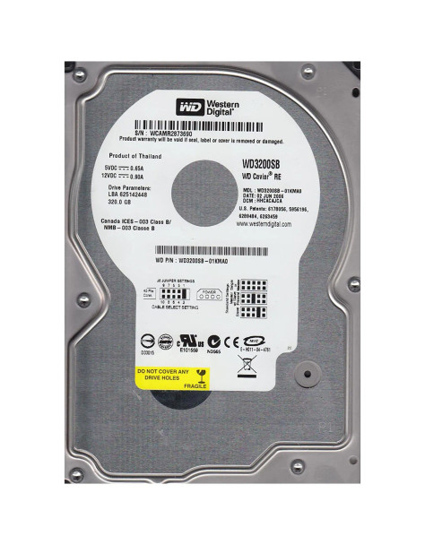 WD3200SB-01KMA0 - Western Digital Caviar RE 320GB EIDE 7200RPM 8MB Cache 3.5-inch Hard Drive