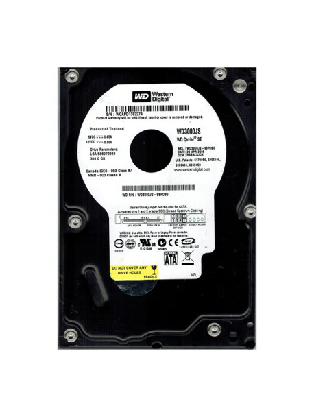 WD3000JS-98PDB0 - Western Digital Caviar SE 300GB 7200RPM SATA 3Gb/s 8MB Cache 3.5-inch Hard Drive