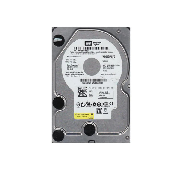 WD5001ABYS-18YNA0 - Western Digital RE2 500GB 7200RPM SATA 3Gb/s 16MB Cache 3.5-inch Hard Drive