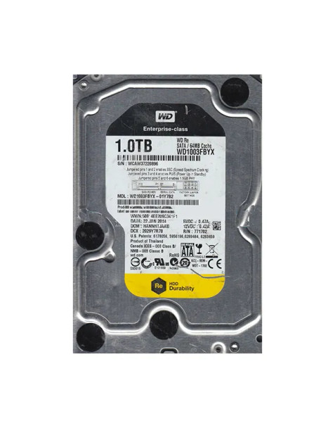 WD1003FBYX-01Y7B2 - Western Digital RE4 1TB 7200RPM SATA 3Gb/s 64MB Cache 3.5-inch Hard Drive