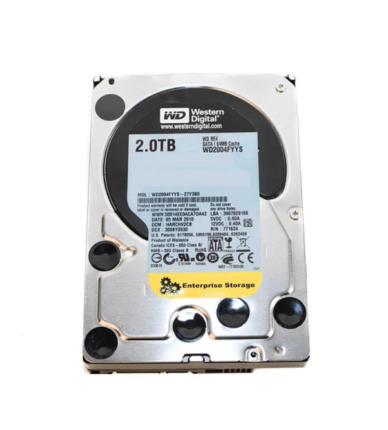 WD2004FYYS - Western Digital RE4 2TB 7200RPM SATA 3Gb/s 64MB Cache 3.5-inch Hard Drive