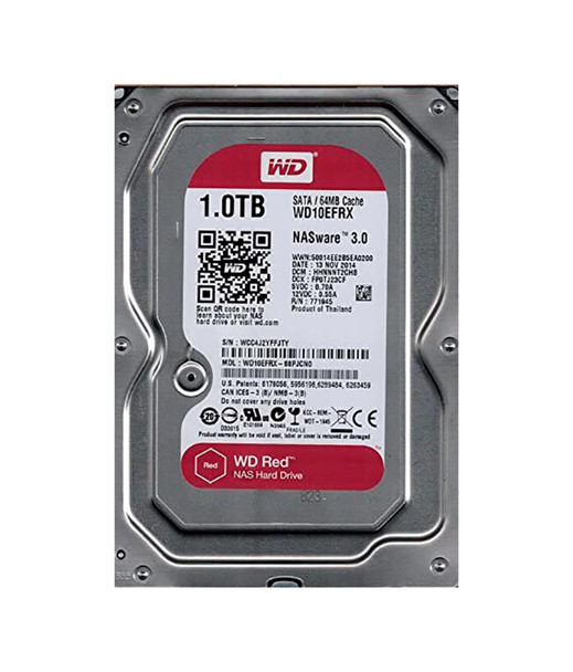 WD10EFRX - Western Digital Red 1TB 5400RPM SATA 6Gb/s 64MB Cache 3.5-inch Hard Drive