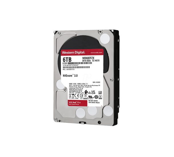 WD60EFZX - Western Digital Red Plus 6TB 5400RPM SATA 6Gb/s 128MB Cache 3.5-inch Hard Drive