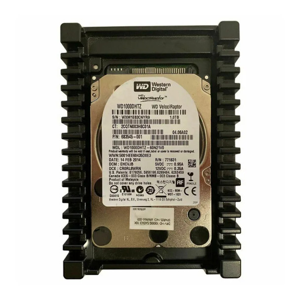 WD1000DHTZ-60N21V0 - Western Digital VelociRaptor 1TB SATA 6Gb/s 10000RPM 64MB Cache 3.5-inch Hard Drive