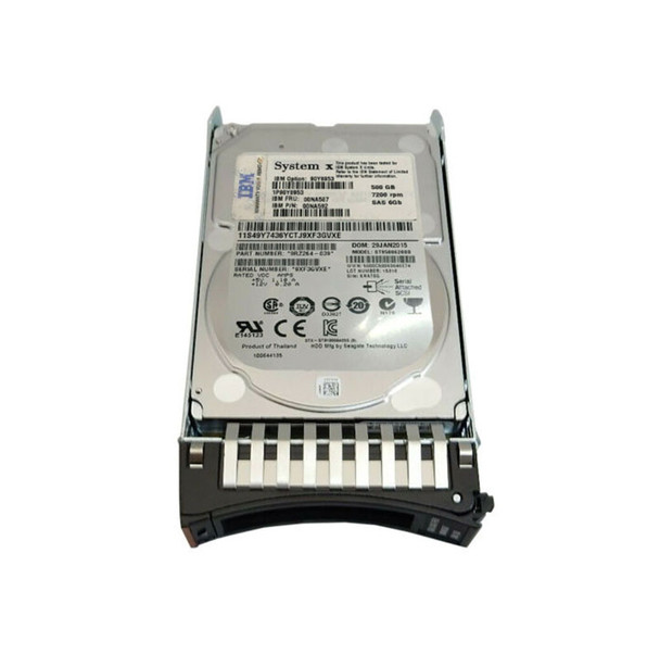 00NA592 - IBM 500GB 7200RPM SAS 6Gb/s Hot-Swappable 2.5-inch 2.5 Hard Drive