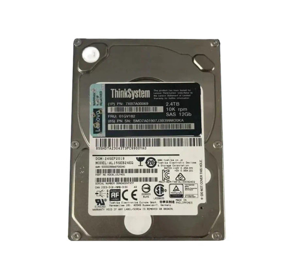 01GV182 - IBM 2.4TB 10000RPM SAS 12Gb/s Hot-Swappable (512e) 2.5-inch Hard Drive
