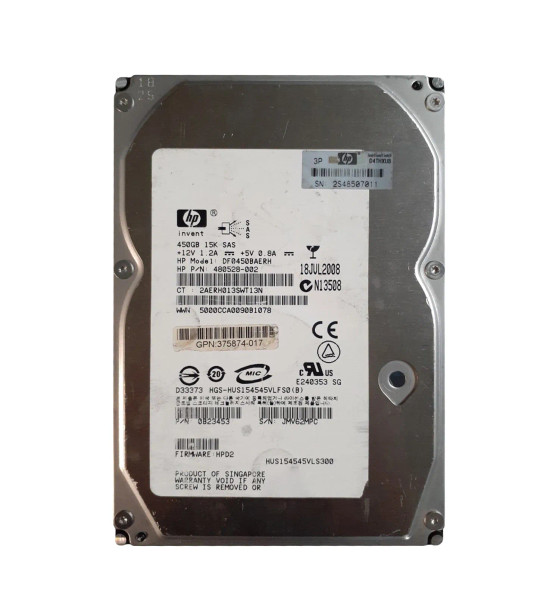 0B23453 - Hitachi Ultrastar 15K450 450GB 15000RPM SAS 3Gb/s 16MB Cache 3.5-inch Hard Drive
