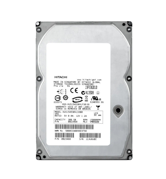 0B23468 - HGST Hitachi Ultrastar 15K450 300GB 15000RPM SAS 3Gb/s 16MB Cache 3.5-inch Hard Drive