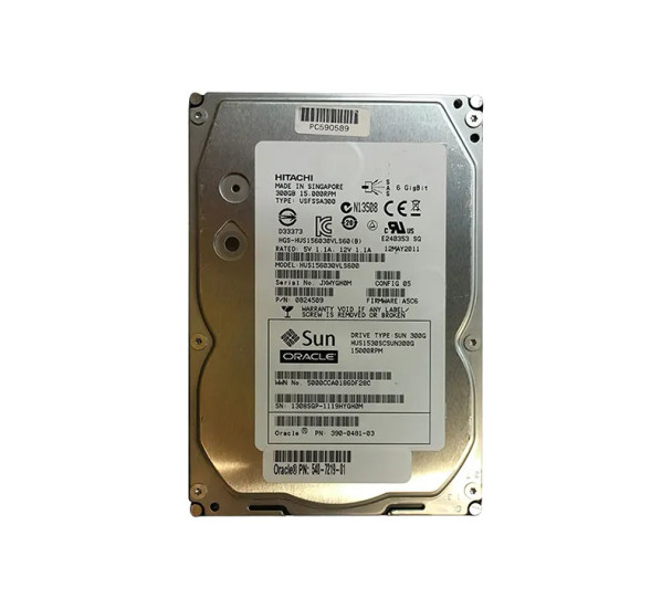 0B24509 - Hitachi 300GB 15000RPM SAS 6.0 Gb/s 3.5 64MB Cache Hard Drive