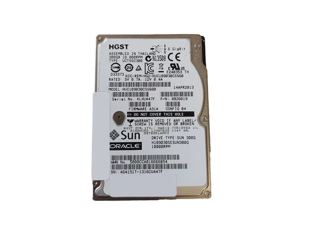 0B26019 - HGST Ultrastar C10K900 300GB 10000RPM 64MB Cache SAS 6Gb/s 2.5-inch Hard Drive