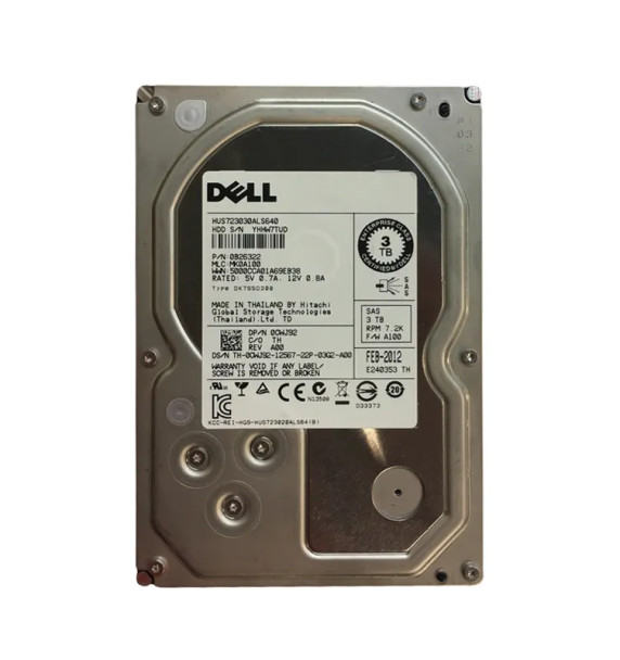 0B26322 - HGST Ultrastar 7K3000 3TB 7200RPM SAS 6Gb/s 64MB Cache 3.5-inch Hard Drive