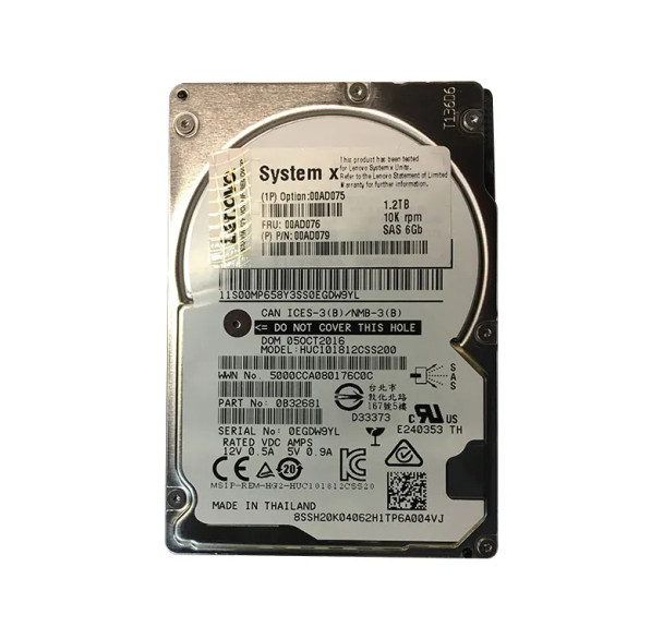 0B32681 - Lenovo 1.2TB 10000RPM SAS 6Gb/s Hot-Swappable 2.5-inch Hard Drive with Tray