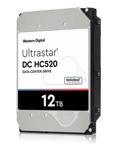 0F30144 - HGST Ultrastar DC HC520 12TB 7200RPM SATA 6Gb/s 256MB Cache (512e / ISE) 3.5-inch Hard Drive