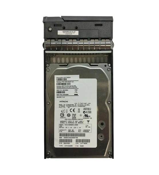 108-00227+A1 - NetApp 600GB 15000RPM SAS 6Gb/s 64MB Cache 3.5-inch Hard Drive