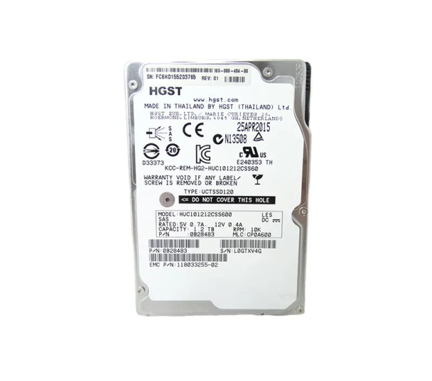 118033255-02 - EMC 1.2TB 10000RPM SAS 6Gb/s 2.5-inch Hard Drive with Tray