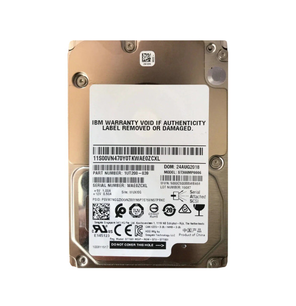 1UT200-039 - Seagate Exos 15E900 300GB 15000RPM SAS 12Gb/s 256MB Cache (512n) 2.5-inch Hard Drive